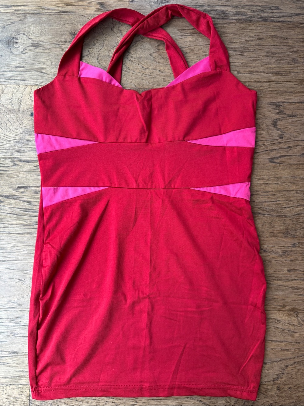 Red and Pink dress